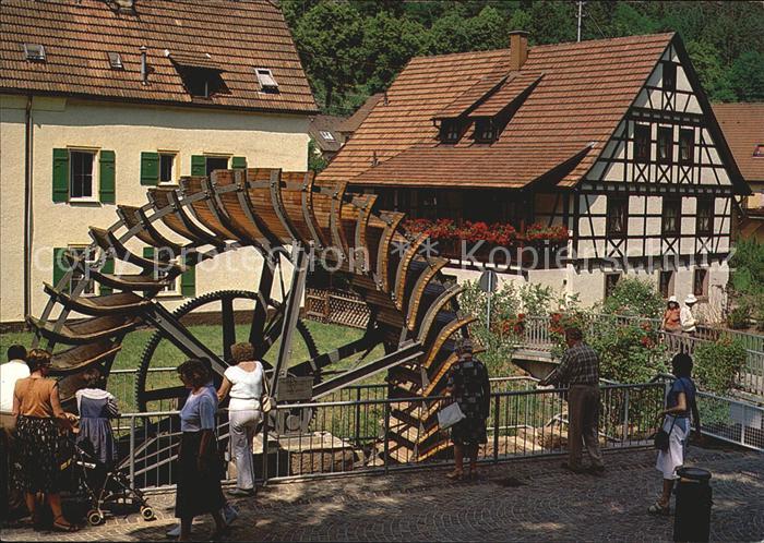 Bad Teinach-Zavelstein Wasserrad im Kurpark