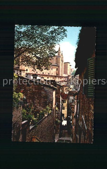 Urbino Die Tuerme von Sankt Johannes gesehen
