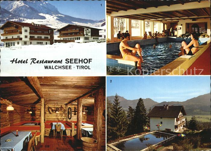 Walchsee Tirol HotelRestaurant Seehof Hallenbad Gaststube