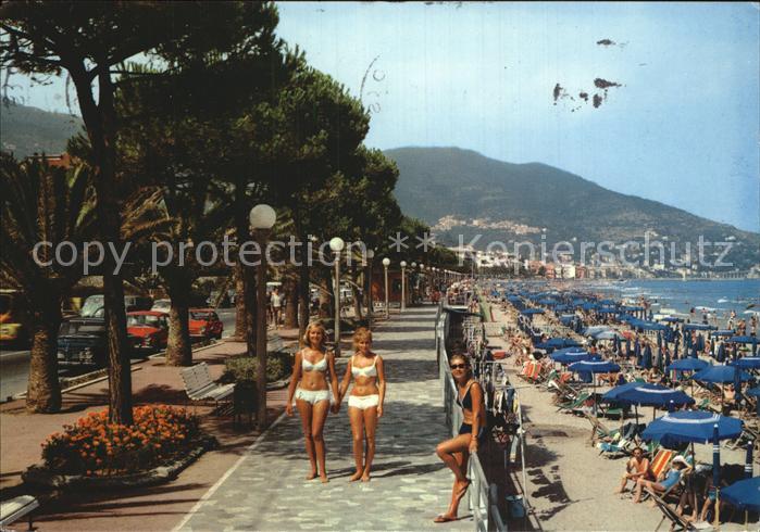 ALAssIO Savona Liguria IT Spaziergang am Meer