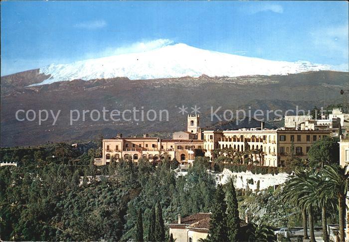 Taormina Sizilien Sant Domenic und der aetna