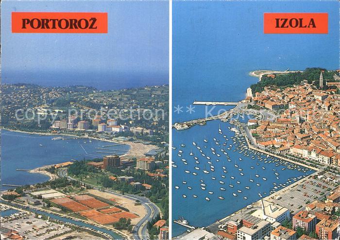 Portoroz Fliegeraufnahme Izola