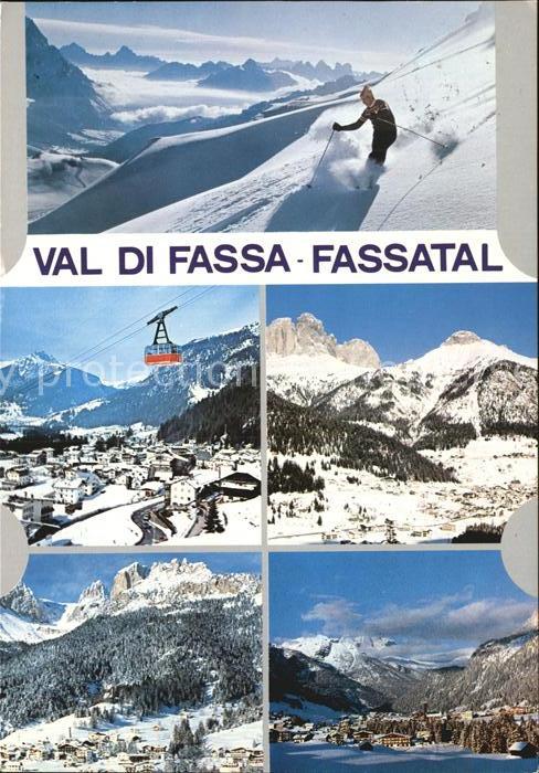 Vigo di Fassa Skipiste Panorama Bergbahn