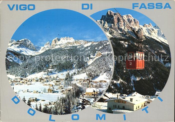 Vigo di Fassa Seilbahn Panorama