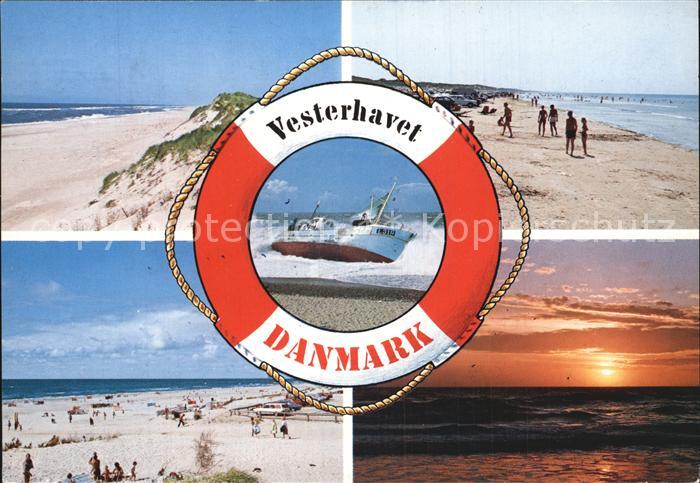 Vesterhavet Strand Duenen Sonnenuntergang