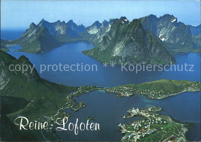 Reine norwegen Fliegeraufnahme