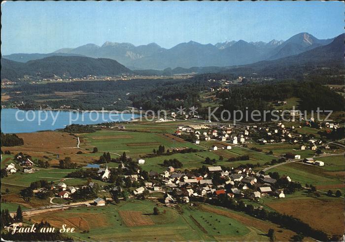 Faak am See Finkenstein Fliegeraufnahme