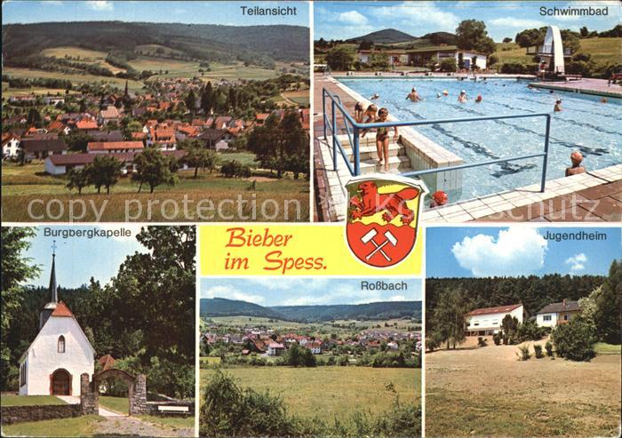 Bieber Spessart Jugendheim Schwimmbad Burgbergkapelle Rossbach