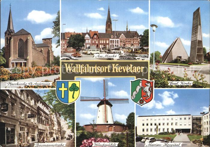 Kevelaer Evangelische Kirche Windmuehle Markt