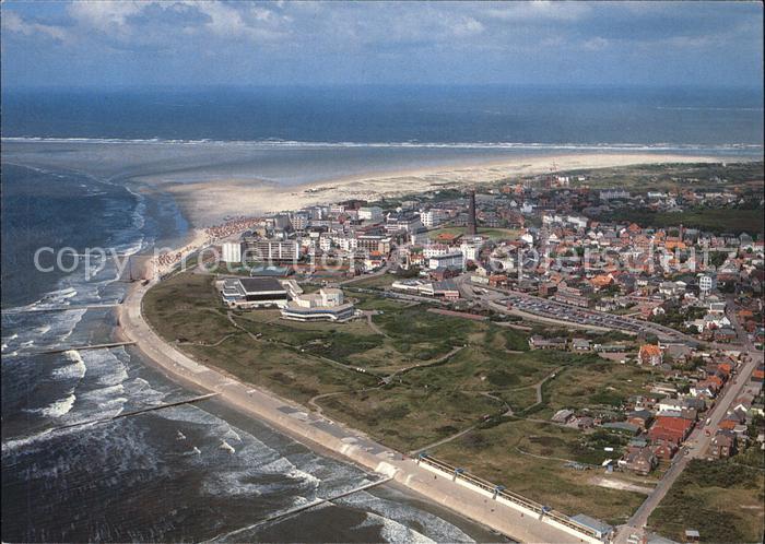 BORKUM Nordseebad Niedersachsen Fliegeraufnahme