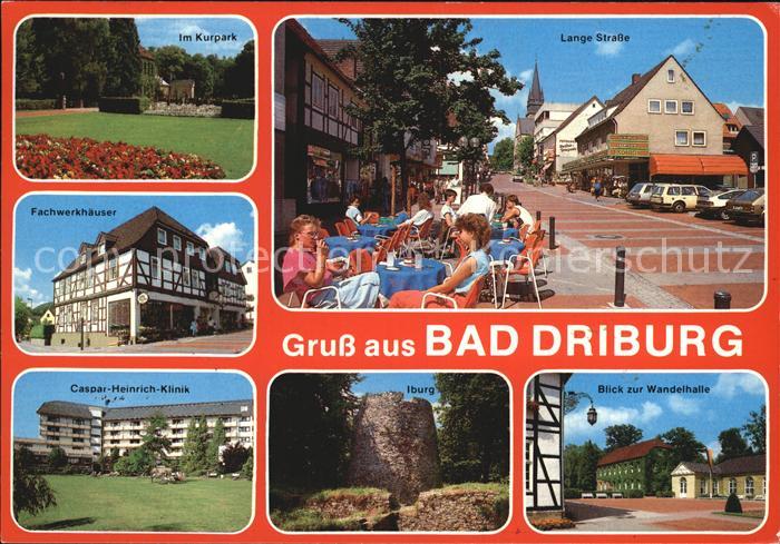 Bad Driburg Kurpark Fachwerkhaeuser Caspar Heinrich Klinik Iburg Lange Strasse