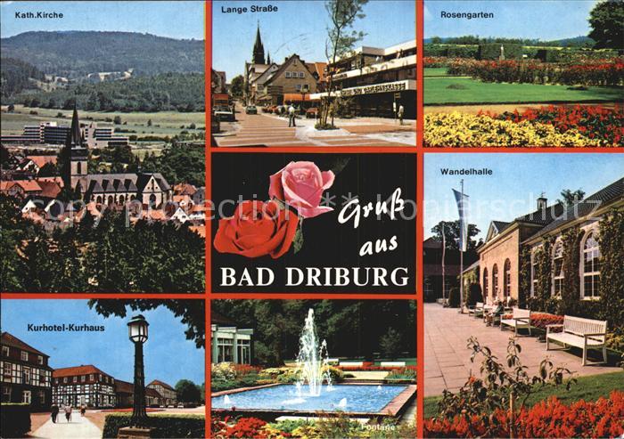 Bad Driburg Katholische Kirche Kurhotel Kurhaus Lange Strasse Rosengarten