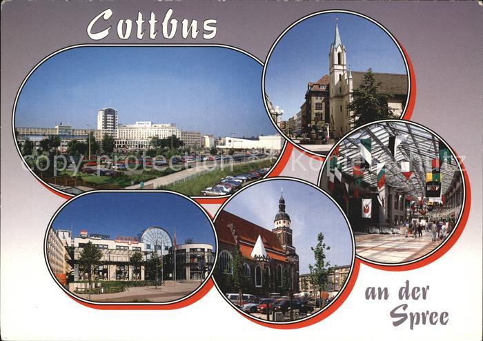 Cottbus Sclosskirche Fuerst Pueckler Passage Oberkirchplatz Lausitzer Hof