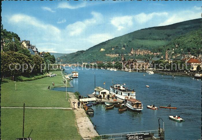 Heidelberg Neckar Partie am Neckar