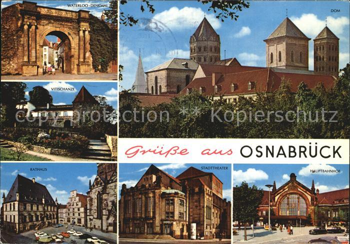Osnabrueck Vitischanze Rathaus Hauptbahnhof Stadttheater