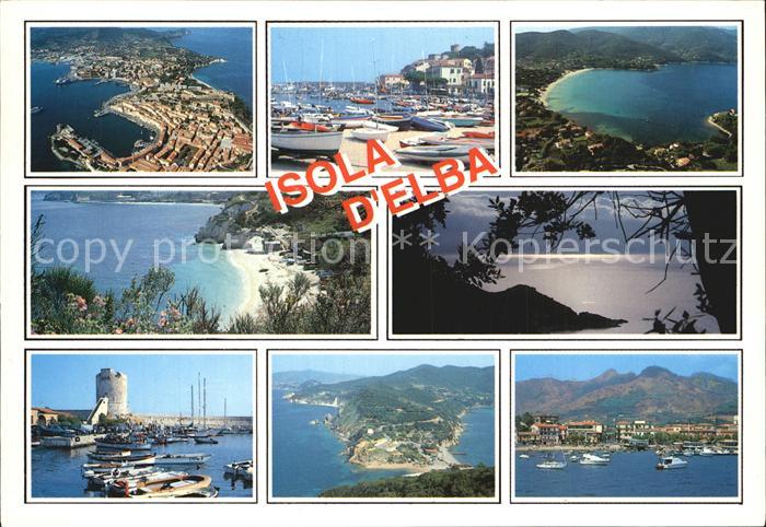 Isola d Elba Hafen Fliegeraufnahme