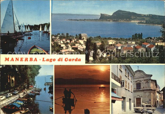 Manerba del Garda Segelboote Stadtansicht