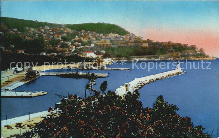 Nice Alpes Maritimes Entree du Port et la Mont Boren