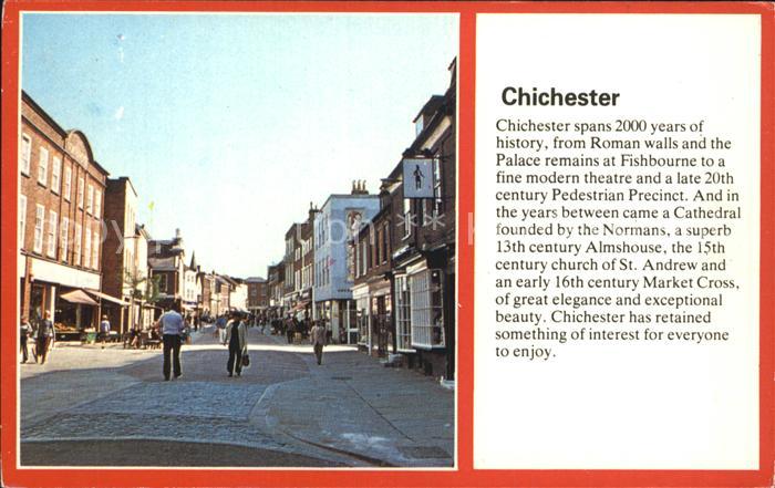 Chichester West Sussex Strassenpartie