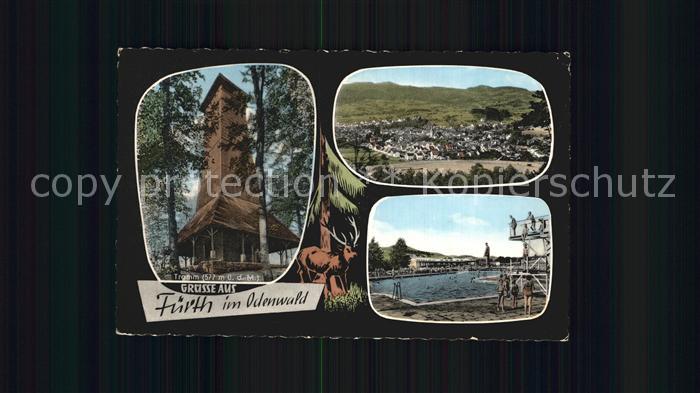 Fuerth Odenwald Tromm Totalansicht Schwimmbad