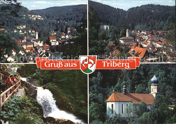 Triberg Schwarzwald Teilansichten Wasserfaelle Kirche