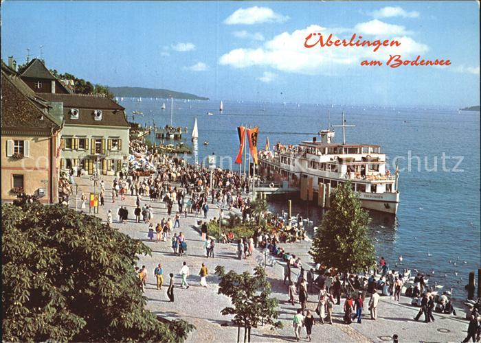 ueberlingen Bodensee Uferpromenade Schiffsanlegestelle Faehre