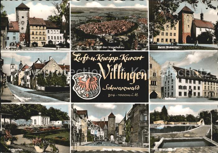 Villingen-Schwenningen Riedtor Fliegeraufnahme Bickentor Alt Villingen Rathaus K