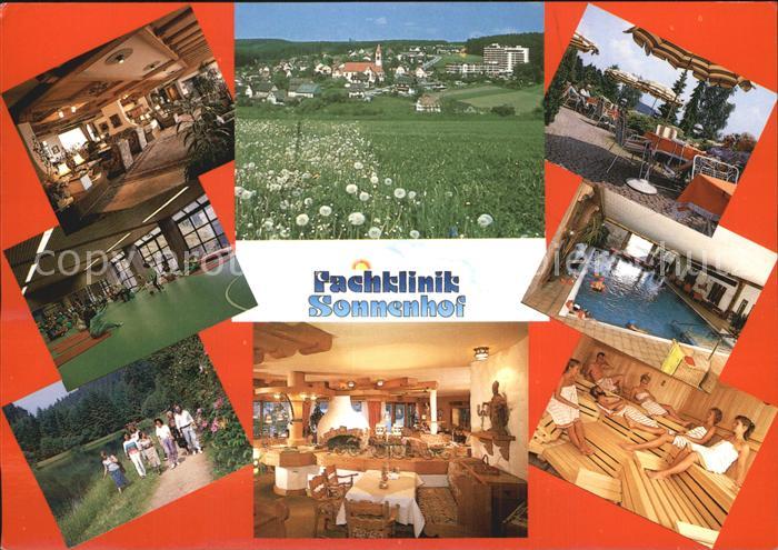 Waldachtal Panorama Fachklinik Sonnenhof Restaurant Terrasse Hallenbad Sauna