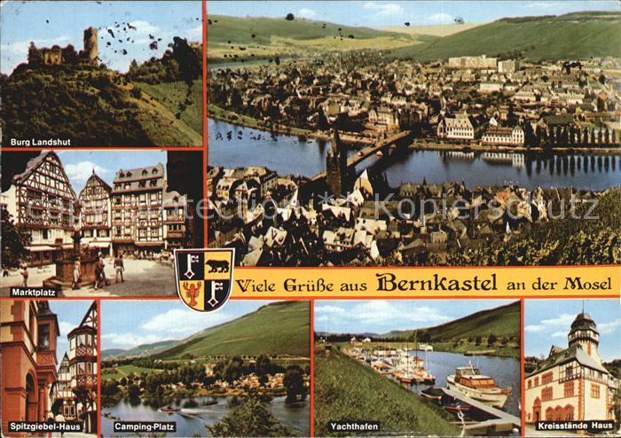 BERNKASTEL-KUES Berncastel Rheinland-Pfalz Burg Landshut Marktplatz Panorama Spi
