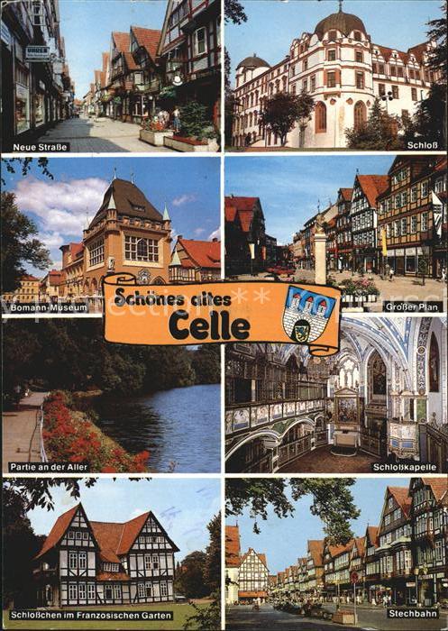 Celle Niedersachsen Neue Strasse Schloss Bomann Museum Grosser Plan Allerpartie