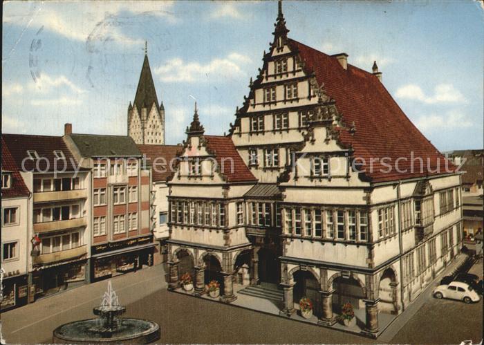 Paderborn Renaissance Rathaus Domturm Brunnen