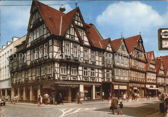 Celle Niedersachsen Schuhstrasse und Aller Kaufhaus