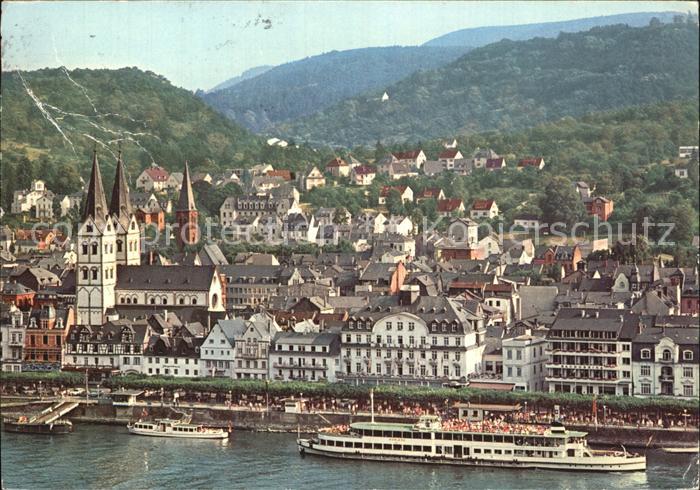 Boppard Rhein Stadtblick Fahrgastschiffe