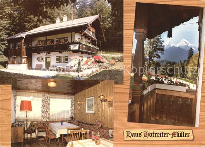 BERCHTESGADEN Bayern Haus Hofreiter Mueller Gaststube Terrasse