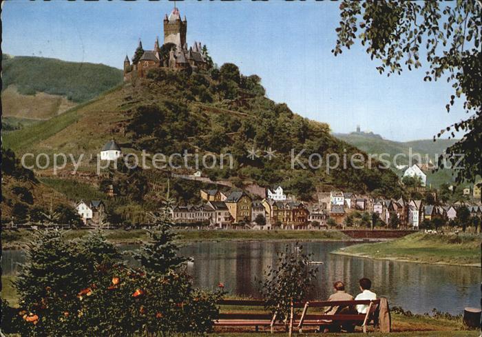 Cochem Mosel mit Burg und Ruine Winneburg