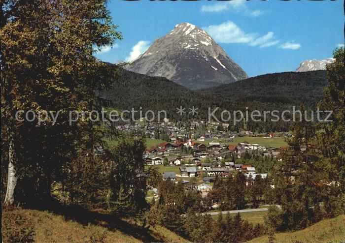 Seefeld Tirol mit Hohe Munde und Zugspitze