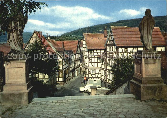 Bad Orb Altstadtpartie Fachwerkhaeuser