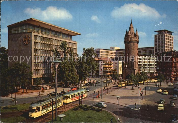 Frankfurt Main Am Eschenheimer Tor Strassenbahnen