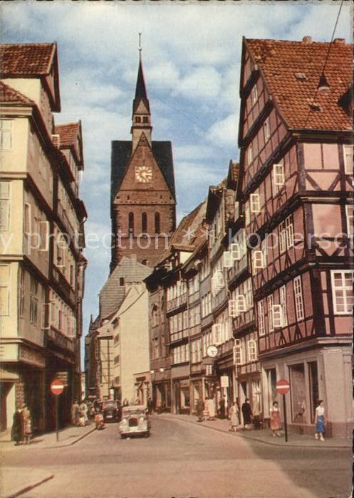 HANNOVER CITY Kramerstrasse mit Marktkirche