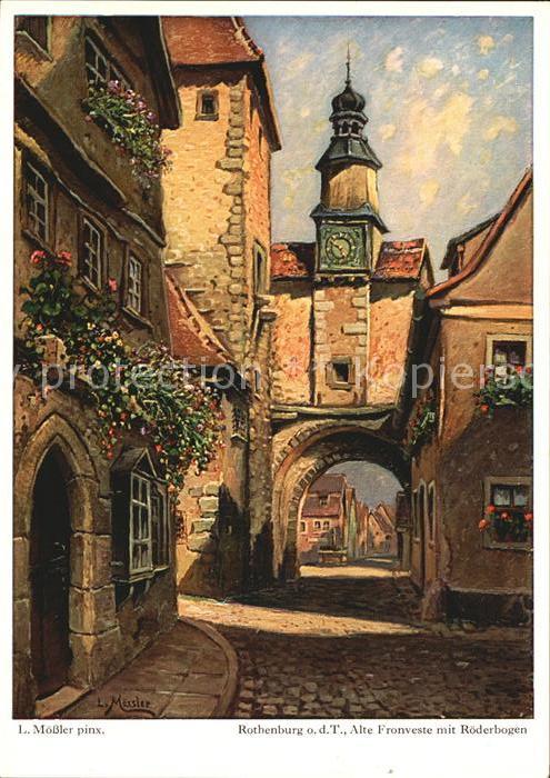 Rothenburg Tauber Alte Fronveste mit Roederbogen