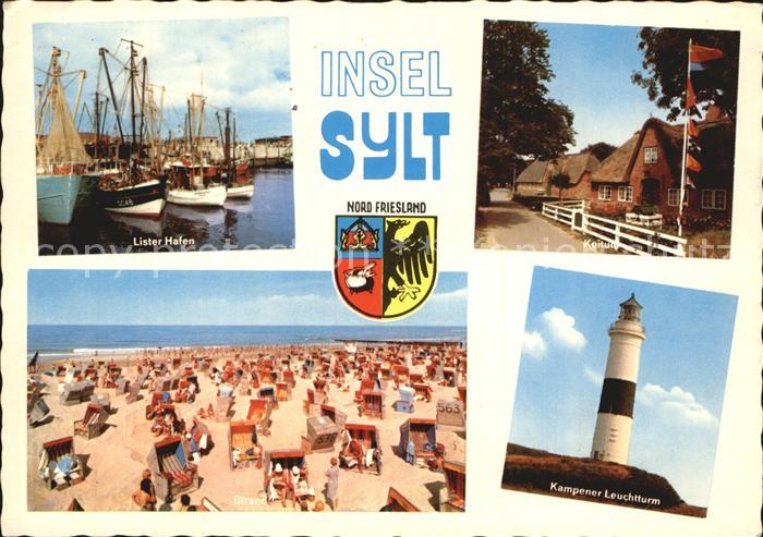 SYLT Insel Schleswig-Holstein Lister Hafen Keitum Strand Kampener Leuchtturm