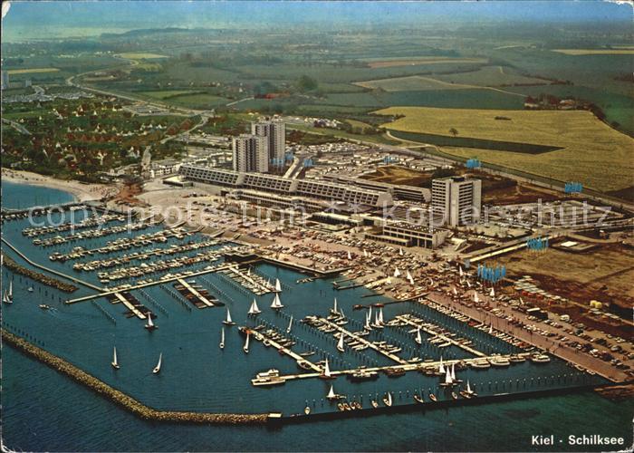 KIEL  CITY Schilksee Olympia-Hafen Strand Fliegeraufnahme