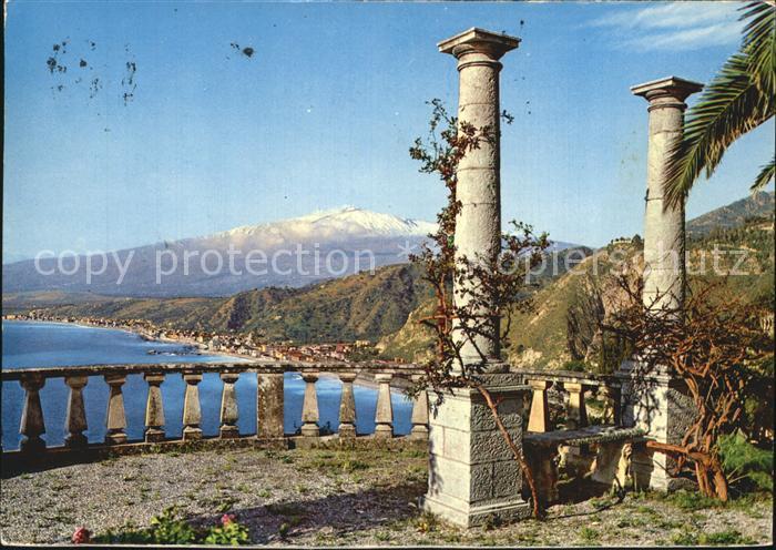 Taormina Sizilien Panoramica da Villa Falconara