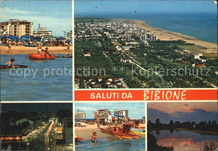 Bibione Strand Fliegeraufnahme Teilansicht Panorama