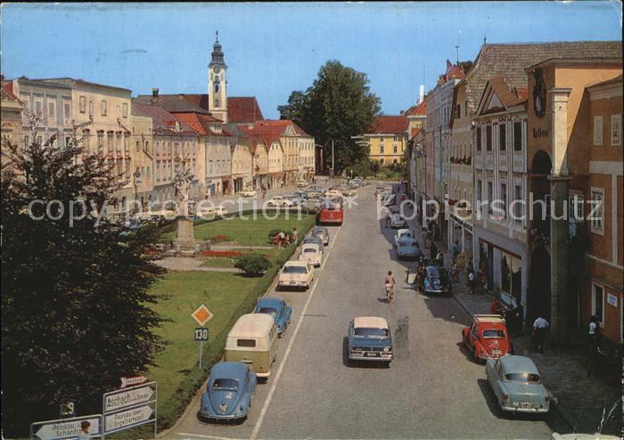 Eferding Hauptplatz Schloss Starkemberg Stadtpfarrkirche