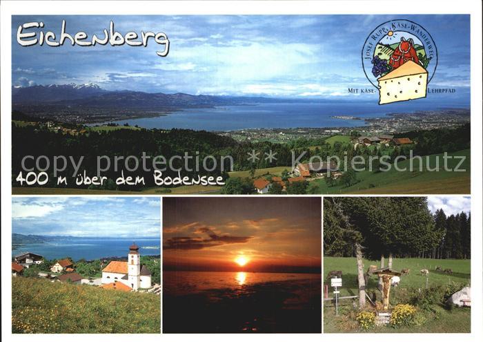 Eichenberg Vorarlberg Panorama Bodensee Saentis Bregenz Bodenseeinsel Lindau