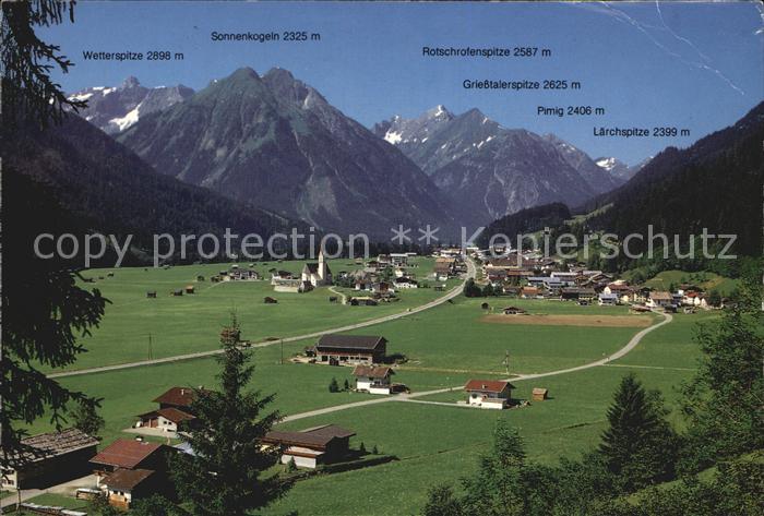 Elbigenalp Wetterspitze Sonnenkogeln Griesstalerspitze Pimig Laerchspitze