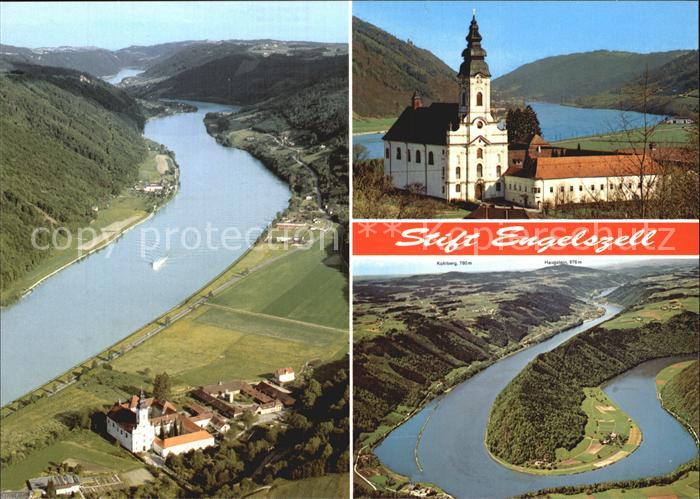 Engelhartszell Donau Oberoesterreich Fliegeraufnahmen Stift Engelszell