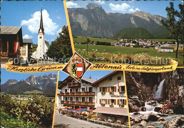Abtenau Kirche Panorama Gasthof Abtenau Wasserfall