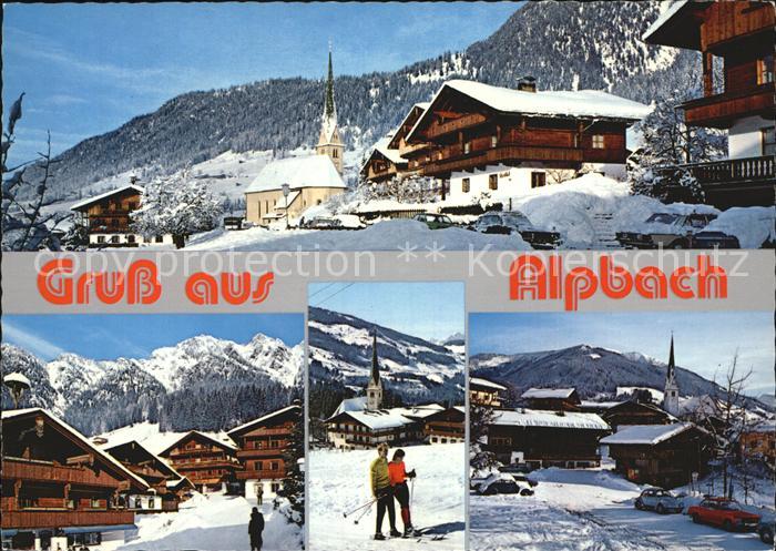 Alpbach Teilansicht Dorfmotive